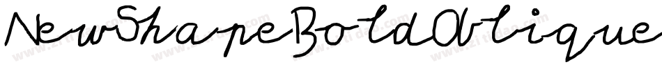 NewShapeBoldOblique-YvaO字体转换