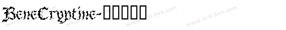 BeneCryptine字体转换