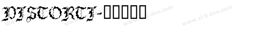 DISTORTI字体转换