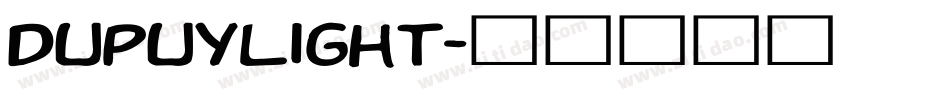 DupuyLight字体转换