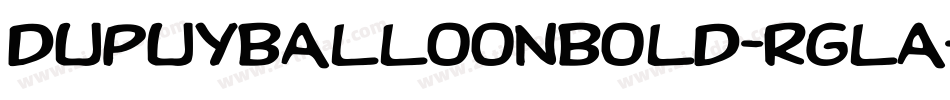 DupuyballoonBold-rglA字体转换