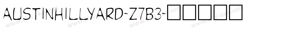 Austinhillyard-z7B3字体转换