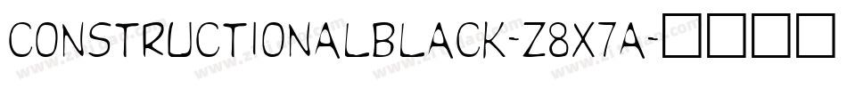 ConstructionalBlack-z8X7a字体转换