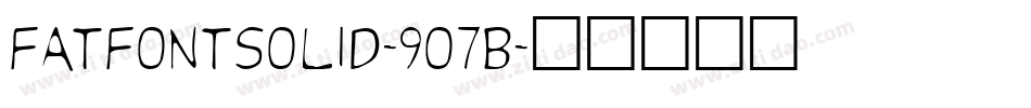 Fatfontsolid-9o7B字体转换