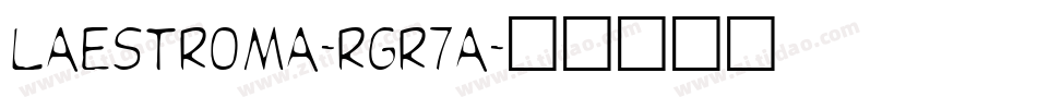 LaEstroma-rgr7A字体转换