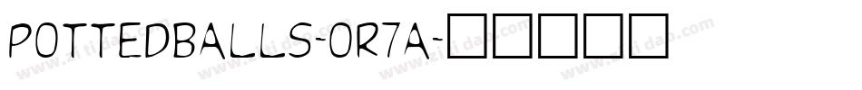 PottedBalls-oR7a字体转换