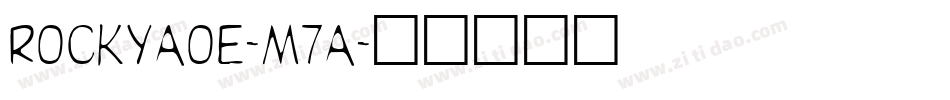 RockyAoe-m7a字体转换