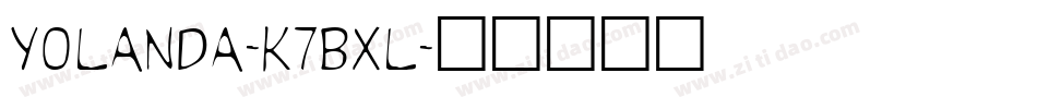 Yolanda-K7BXl字体转换