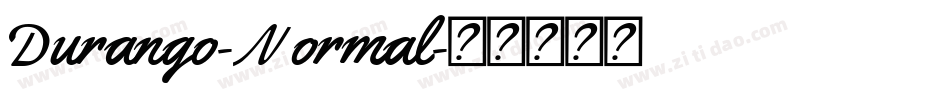 Durango-Normal字体转换