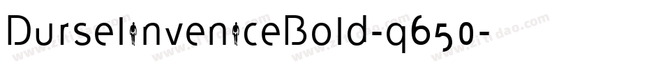 DurselinveniceBold-q650字体转换