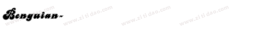 Benguian字体转换