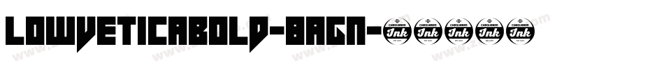 Lowveticabold-8AGn字体转换