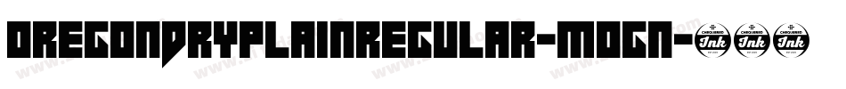 OregondryPlainRegular-MOGn字体转换