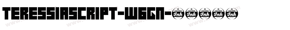 TeressiaScript-W6Gn字体转换