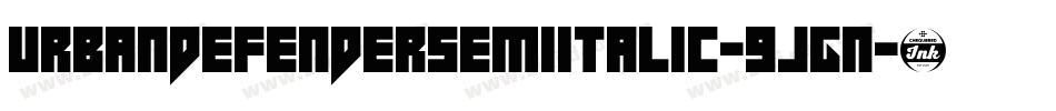 UrbanDefenderSemiItalic-9jGn字体转换