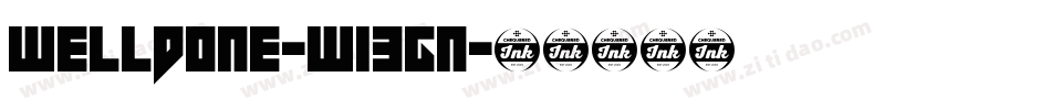Welldone-w13gn字体转换
