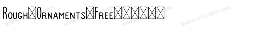 Rough-Ornaments-Free字体转换