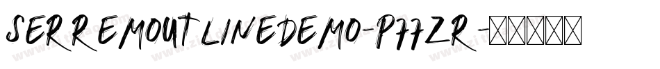 SerremOutlineDemo-p77Zr字体转换