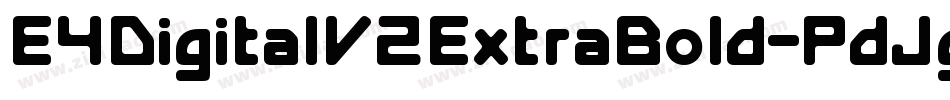 E4DigitalV2ExtraBold-PdJg字体转换