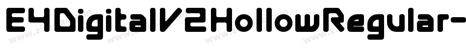 E4DigitalV2HollowRegular-XRLo字体转换