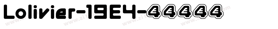Lolivier-19E4字体转换