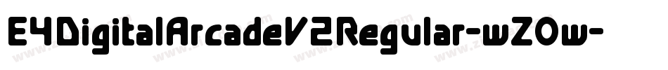 E4DigitalArcadeV2Regular-wZOw字体转换