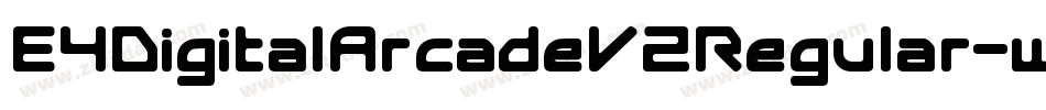 E4DigitalArcadeV2Regular-wZOw字体转换