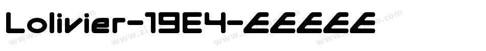 Lolivier-19E4字体转换
