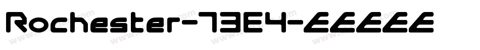 Rochester-73E4字体转换