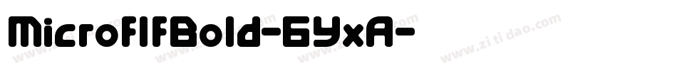 MicroflfBold-6YxA字体转换
