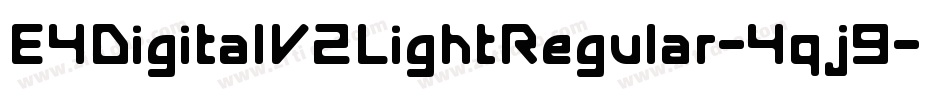 E4DigitalV2LightRegular-4qj9字体转换