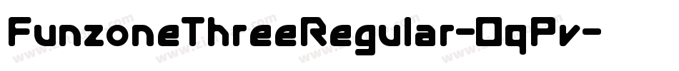 FunzoneThreeRegular-0qPv字体转换