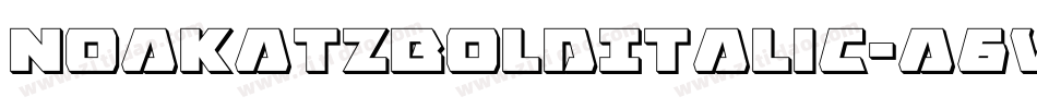NoakatzBoldItalic-a6wm字体转换 NoakatzBoldItalic-a6wm字体转换