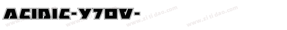 Acidic-Y7Ov字体转换