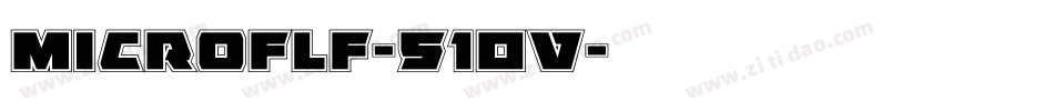 Microflf-51OV字体转换