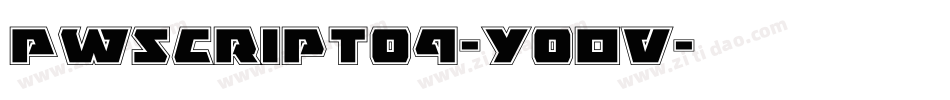 Pwscript09-Y0Ov字体转换