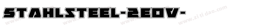 Stahlsteel-2EOv字体转换
