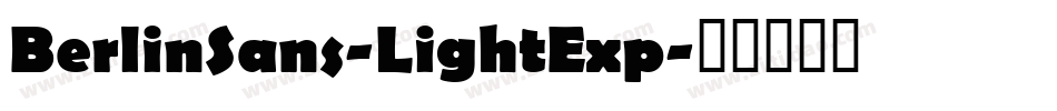 BerlinSans-LightExp字体转换