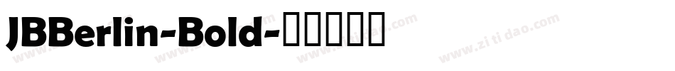 JBBerlin-Bold字体转换