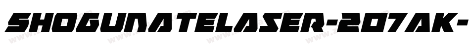 ShogunateLaser-2O7AK字体转换