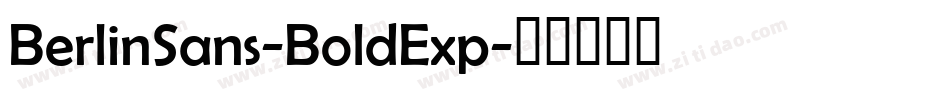 BerlinSans-BoldExp字体转换