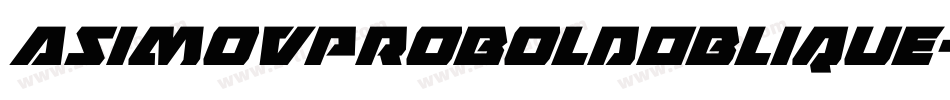 AsimovProBoldOblique-M8px字体转换