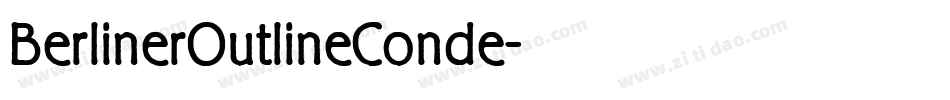 BerlinerOutlineConde字体转换