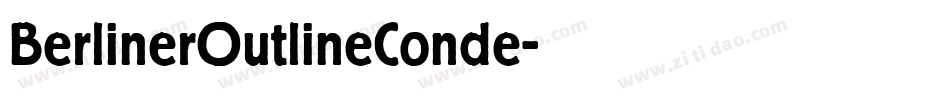 BerlinerOutlineConde字体转换