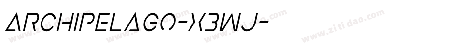 Archipelago-X3Wj字体转换