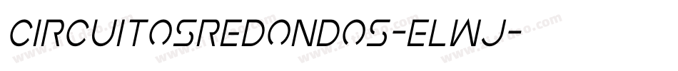 CircuitosRedondos-ELWj字体转换