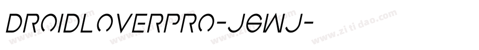 DroidLoverPro-j6Wj字体转换