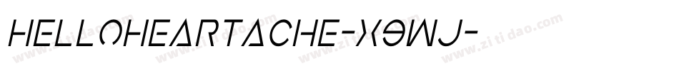HelloHeartache-X9Wj字体转换