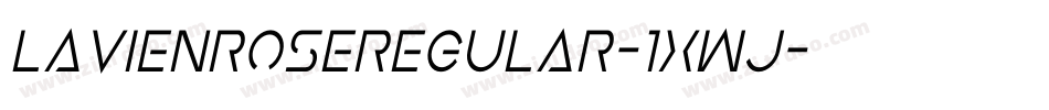 LavienroseRegular-1xWj字体转换