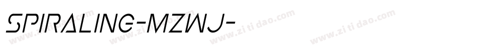 Spiraling-mZWj字体转换